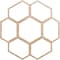 Ekena Millwork Florin Wood Fretwork Pierced Ceiling Medallion, Alder, 20"OD x 8 1/2"ID x 1/4"T CMWP20X20X0250FOAL - alternate 1